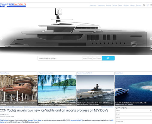 CCN Yachts unveils two new Ice Yachts and on reports progress on M/Y Day’s